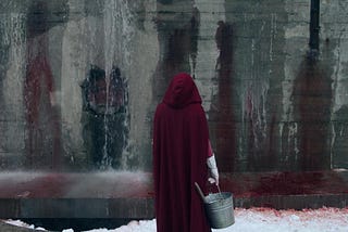 Elisabeth Moss as June/Offred in Hulu’s “The Handmaid’s Tale”