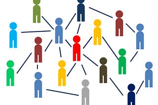 Stylized representation of human network.