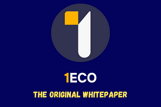 What is 1ECO?