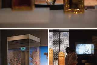 Exhibiting Amouage Perfume bottles at the National Museum of Oman