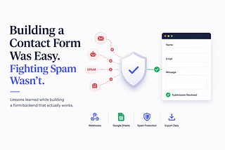 Building a Contact Form Was Easy. Fighting Spam Wasn’t.