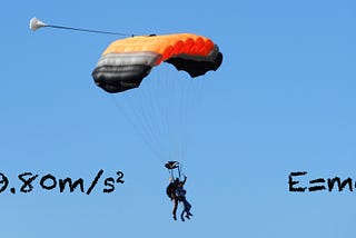 I saw Newton and Einstein - at my recent Skydive!