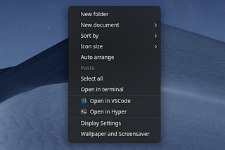 Deepin add Hyper entry to the context menu!