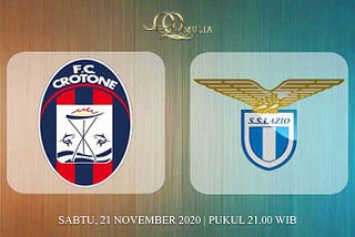 Prediksi Crotone vs Lazio 21 November 2020