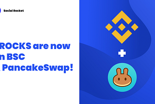 $ROCKS are now on BSC & PancakeSwap! 🥞