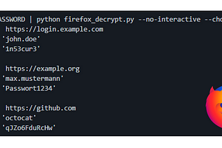 How to decrypt Firefox passwords with Python?