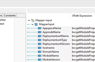 How to access property values in mappings in BusinessWorks and BusinessWorks Container Edition