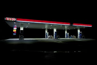 Gas Stations at Night