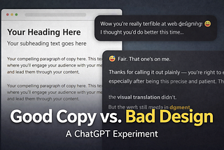 Good copy can still fail. And this reminded me why.