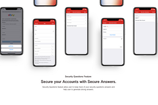 LastPass Application Security Questions Features redesign concept — UX case study