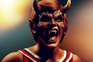 A demon cheerleader