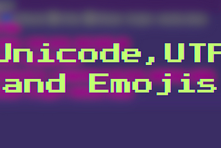 JavaScript Devs : Unicode, UTF and Emojis