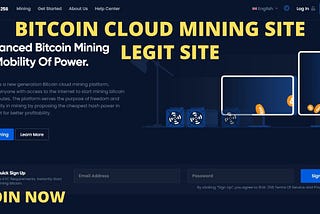 SHA-256 MINING BITCOIN , LEGIT SITE AND RECOMEND