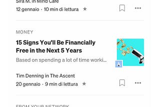 homepage deprimente di medium