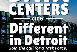 Public Comment | Data Centers in Detroit