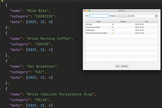 Using the Jackson library to persist my JavaFX ToDo List to JSON