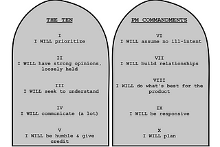 On Values, The 10 PM Commandments & Communication