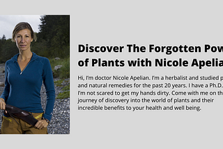 Discover The Forgotten Power of Plants with Nicole Apelian
