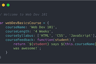 Web Dev 101: Course Kickoff