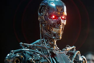 An image of the Terminator AI in the movie Terminator