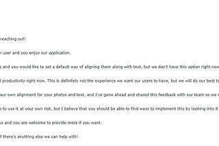 The best support email reply goes to … Notion!