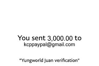 Scam Alert : A Man Yungworld Juan Is Tried To Scam 3000$ For Instagram Verification