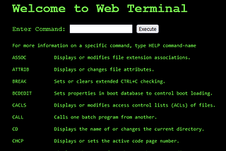 PHP Web-based Terminal Emulator