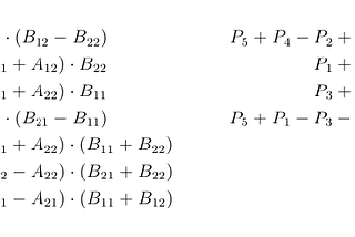 Strassen’s Matrix Multiplication Algorithm