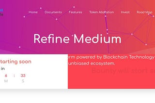 [Review ICO] Refine Medium Decentralized Media Video platform