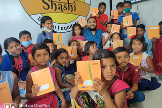 Notebook Distribution Drive — A Day Well Spent