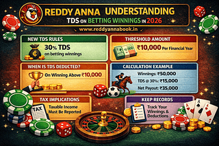 Reddy Anna Understanding TDS on Betting Winnings Guide in 2026