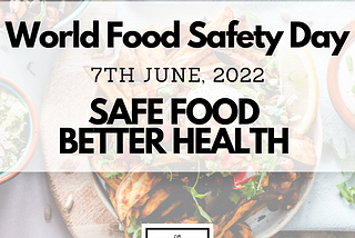 World Food Safety Day!
