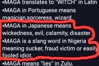 MAGA is a Four Letter Word