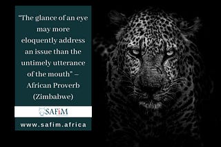 “The glance of an eye may more eloquently address an issue than the untimely utterance of the…