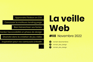 La veille web #8 Novembre 2022