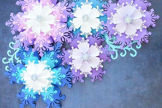 Giant Paper Snowflake Template and Tutorial, PDF Christmas Snowflake Template, Snowflake Silhouette and Cricut Cut Files