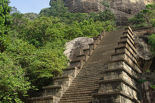 Staircase at Yapahuwa Temple, Sri Lanka