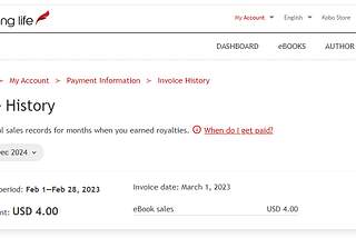 I Sold My First E-Book on Kobo