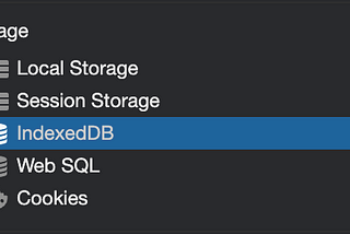 IndexedDb view