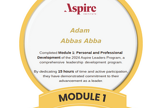 My Journey Through the 2024 Aspire Leaders Program: A Milestone in My Leadership Development