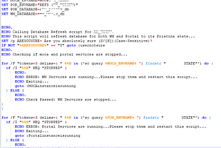 Automating JDA WMS Environment DevOps — database refresh