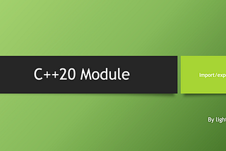 All About C++20 Modules