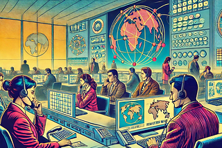 An image repsenting a call centre.