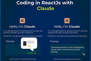Coding in ReactJs with Claude