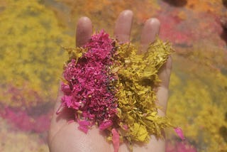 Ephemeral Art on Easter Sunday in Lima, Peru
