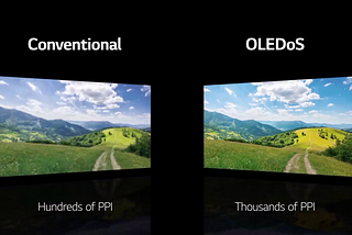 LG Researchers are exploring more pixel rich displays for VR/AR