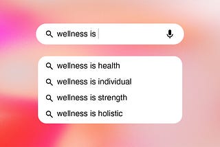 The evolving definition of wellness