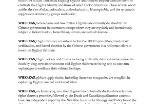 A CALL TO ACTION: College Democrats of America, Pass a  Resolution Condemning the Uyghur Genocide