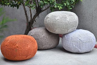 Designer pouf sale online | The Rug Republic