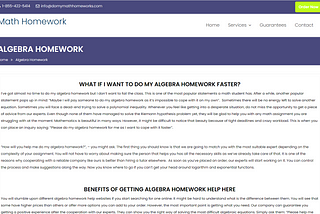college algebra homework help